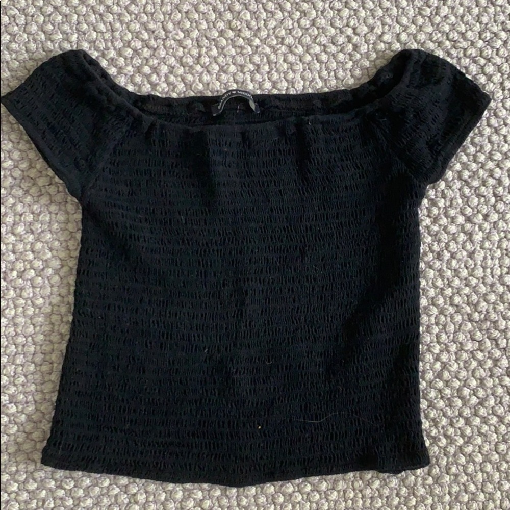 brandy scrunch off the shoulder top!